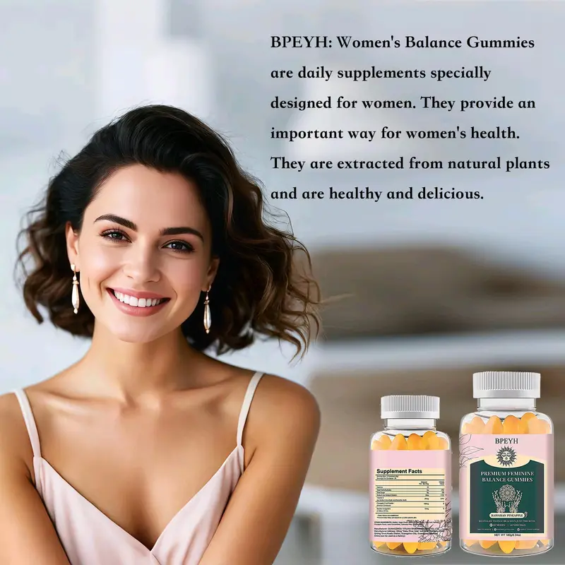 Product Introduction of BPEYH Women's Probiotic Gummies - Tropical Pineapple Flavor, 60 Gummies (30-Day Supply), Prebiotic & Lactobacillus Blend for Gut & Feminine Health 12