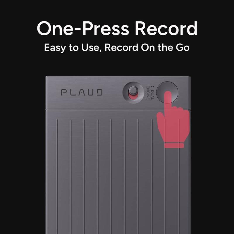 PLAUD NOTE Al Voice Recorder Empowered by ChatGPT. One-Press