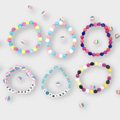 Pride Bracelets Vnox Clasp Braided Bracelets For Men Women Rainbow