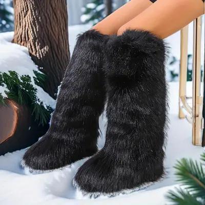 Louboutin Fur Boots TikTok Shop