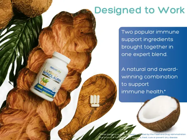 Product Introduction of L-Lysine + Monolaurin 600mg – 1:1 Ratio, 100 Capsules – Immune & Digestive Support by Natural Cure Labs 17