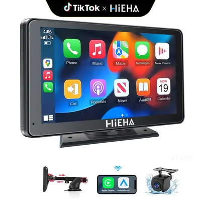 Wireless Carplay Hodozzy Portable Carplay Screen For Motorcycle