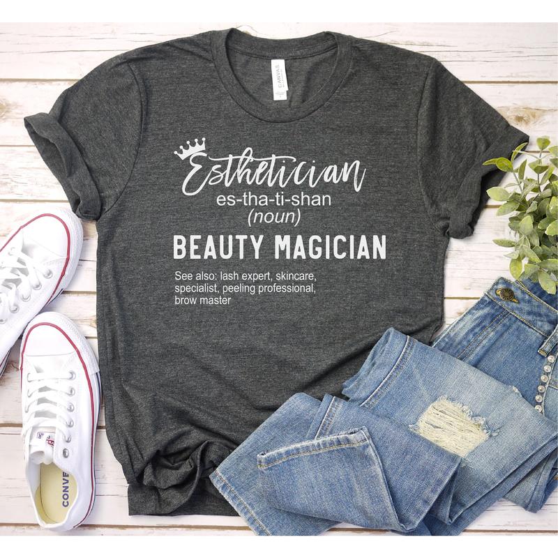 Womens Esthetician T-Shirt Cosmetic Makeup Gift Womens Esthetician T-Shirt Cosmetic Makeup Gift