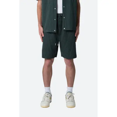 SHINZO Ukiyo Pinstripe Pleated Shorts