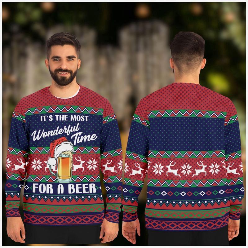 Ugly Christmas Sweater purchases Xmas Size Medium Beer