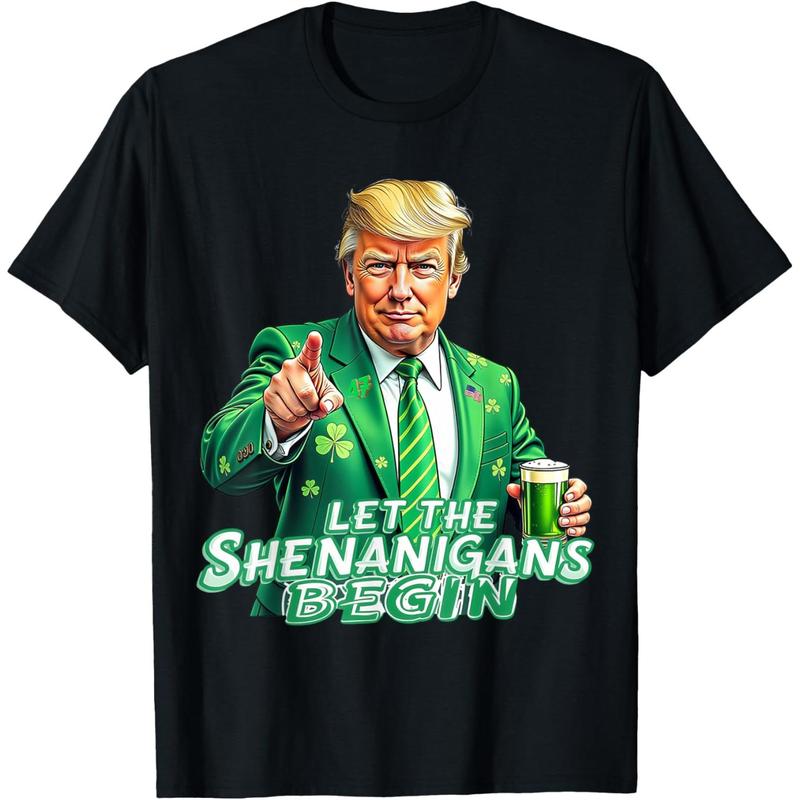 Let The Shenanigans Begin Saint Patricks Green Women Men T-Shirt Let The Shenanigans Begin Saint Patricks Green Women Men T-Shirt