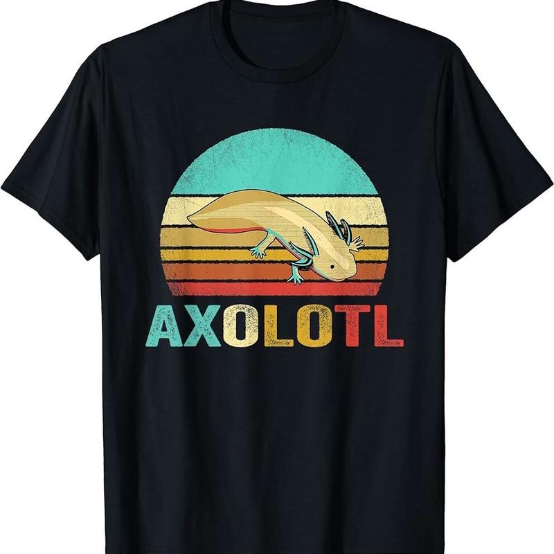 Vintage Axolotl Shirt Sunset Vintage Axolotl Shirt Sunset
