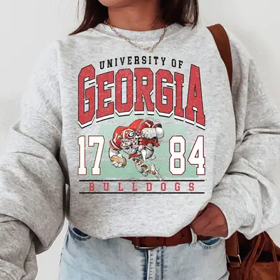 ❤️GEORGIA CROPPED & WORN VINTAGE selling UNIVERSITY HOODIE