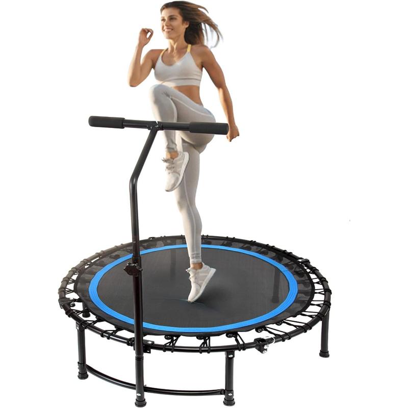 Exercise trampoline with bar best sale