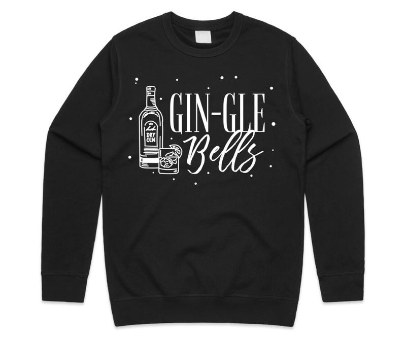 TikTok Shop Gingle Bells Christmas Jumper Sweater Sweatshirt Xmas Funny Festive Clothing Gin Jingle Unisex Vintage tee Tops Menswear Crewneck Hoodie Underwear