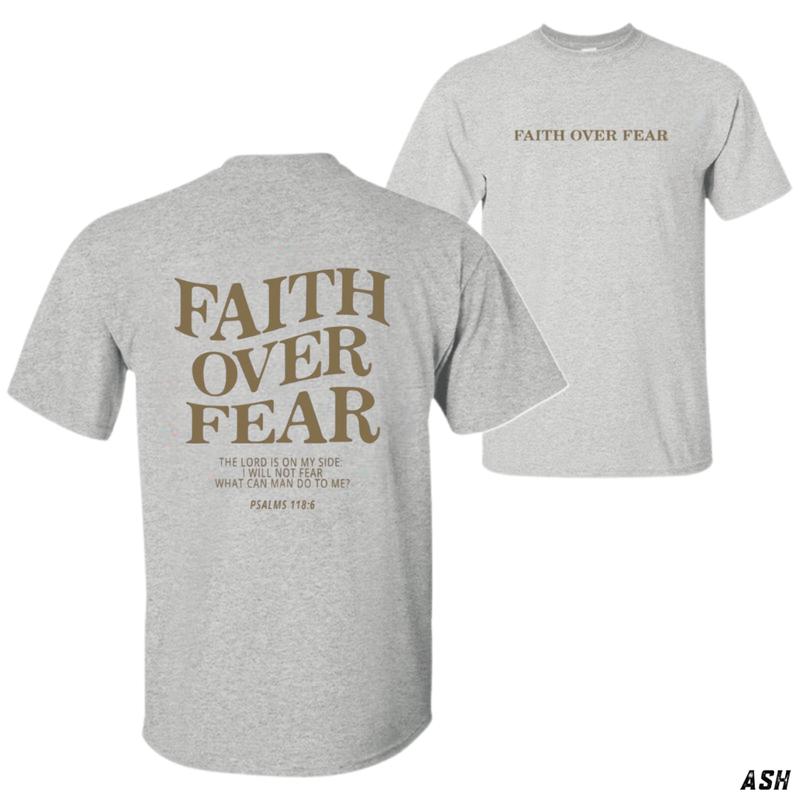 Faith Over Fear T Shirt, Womens Christian Tee Faith Over Fear T Shirt, Womens Christian Tee