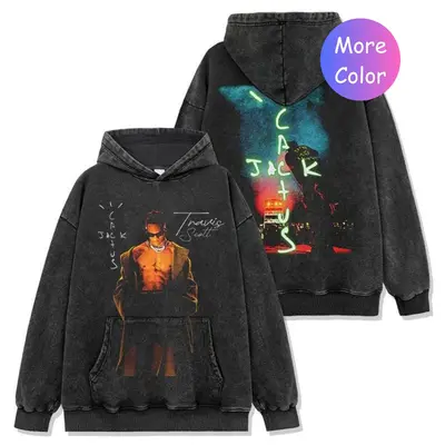 Vintage y2k cheapest travis scott style pullover hoodie sweatshirt