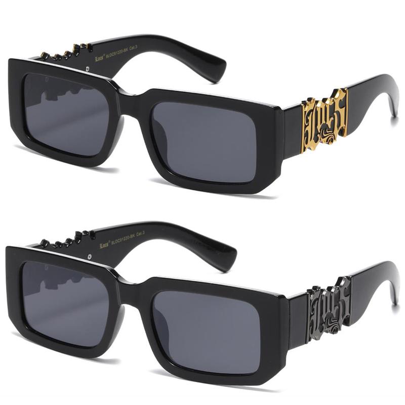 OG LOCS Big Frame Shades Black Gold with Embedded Logo Unisex Full Rim ...