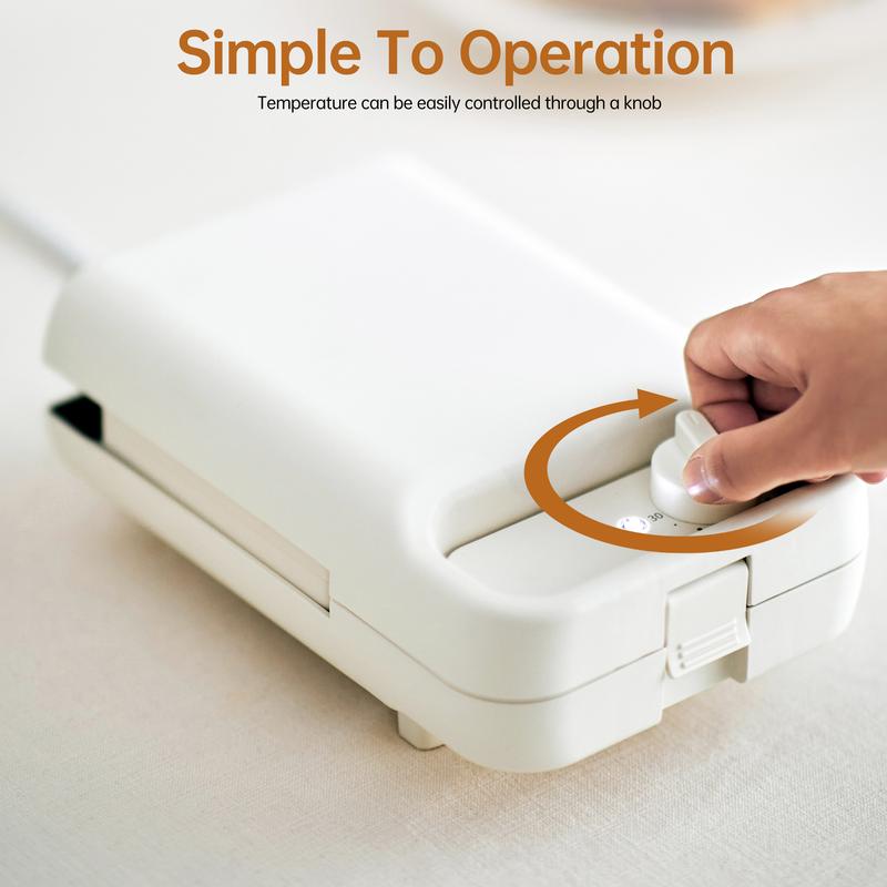 Product Introduction of Olayks Sandwich Maker, Multifunctional Breakfast Machine, Compact Waffle and Bread Toaster for Home Use, Easy to Clean, gift 4