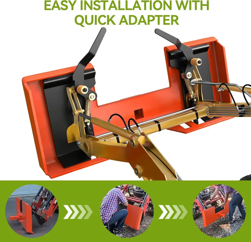 Product Introduction of YITAMOTOR 3 Point Quick Hitch Attachment for Category 1 Tractors. 3000LBS Heavy Duty 3 Pt Tractor Hitch with 2" Receiver. Adjustable 5 Level Bolt for Farm & Ranch Equipment 12