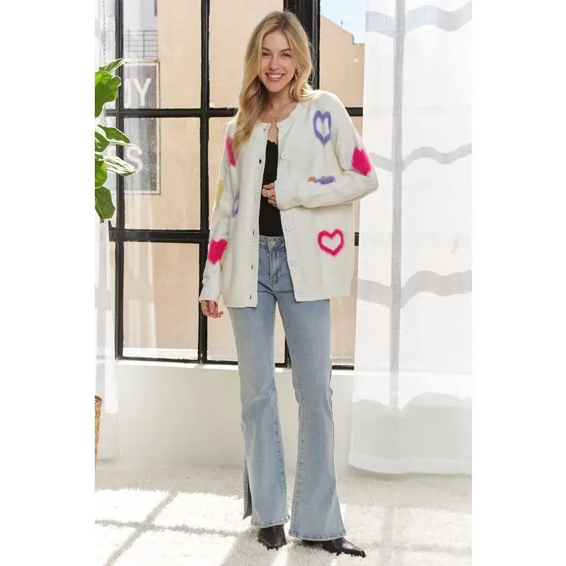 ADORA Comfy Fuzzy Sweater Cardigan