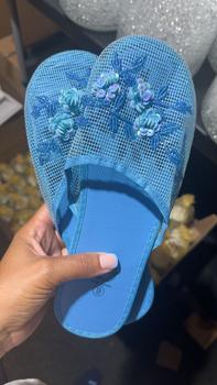 Product Review of Cammie Women's Floral Beaded Mesh Chinese Slippers Flip Flops Flip Flop from S**s 0