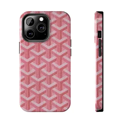 Pink goyard phone case best sale