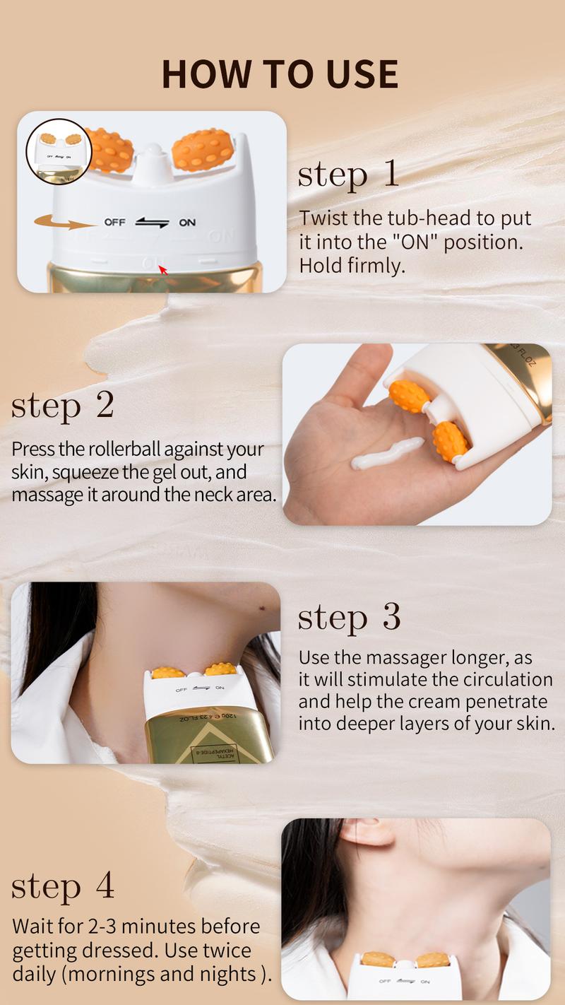 Product Introduction of YCZ Neck Firming Cream, Tighten and Lift Neck Cream for Crepey Skin, Skin Moisturizer, Deep Moisturizing, Cruelty free Neck Care Body Care Tightening 32