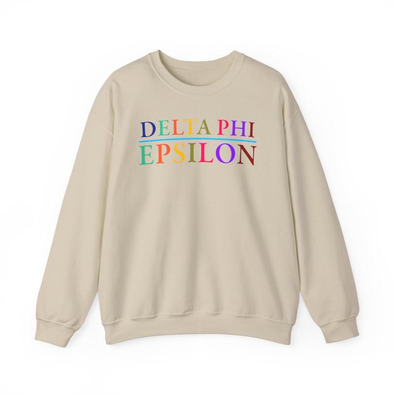 TikTok Shop Delta Phi Epsilon Colors Upon Colors Crewneck Sweatshirt