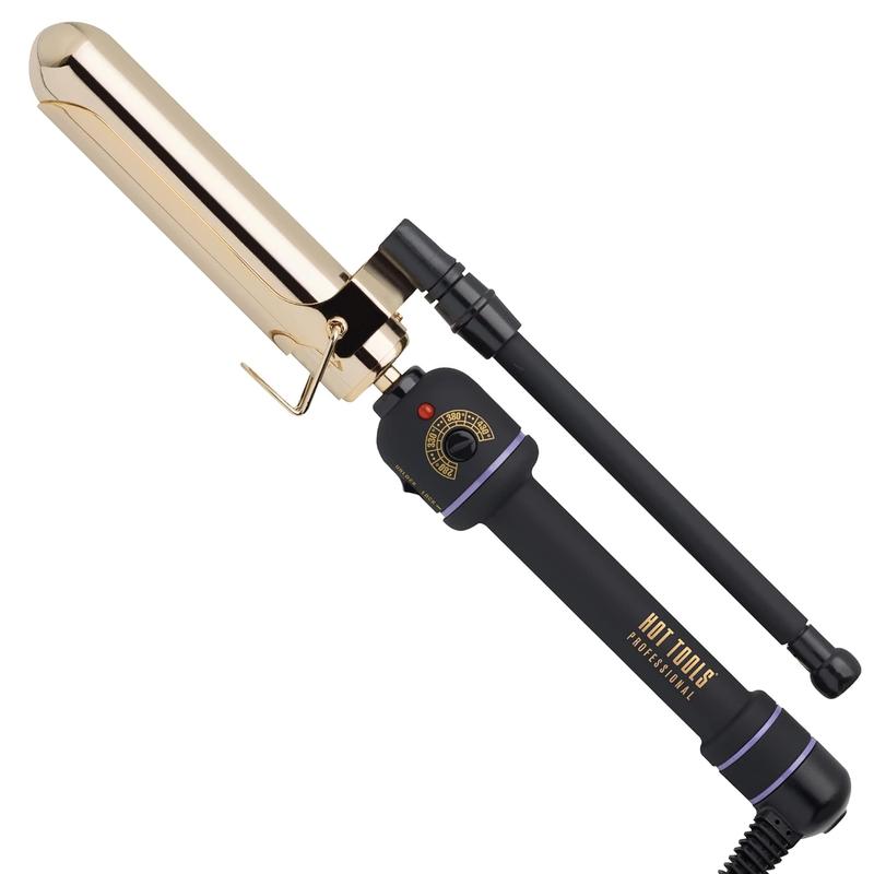 TikTok Shop HOT TOOLS 24K Gold Pro Artist 1.25 Marcel Curling Iron Long Lasting Curls Waves