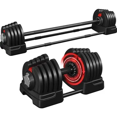 Spinlock Adjustable Core Home Fitness Adjustable Dumbbell Set