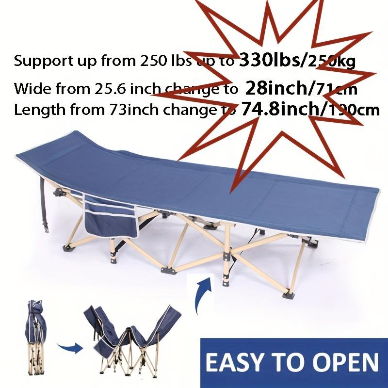 Deluxe folding camp cot best sale