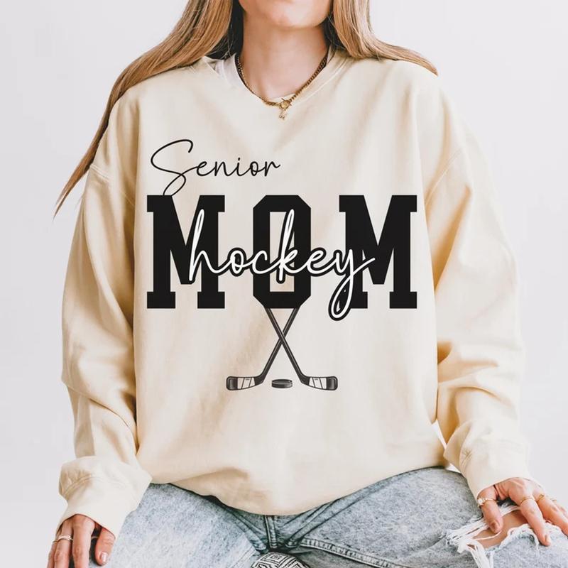 Hockey mom sweatshirt with laces best sale