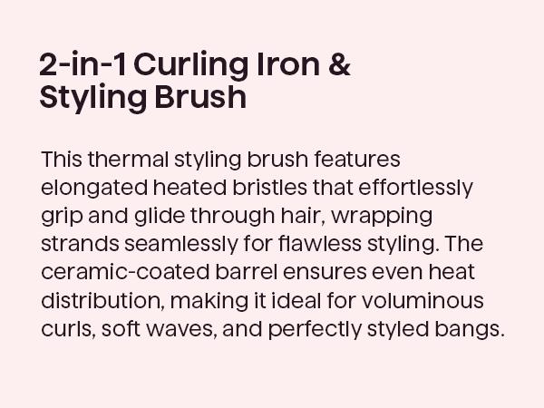 Product Introduction of Wavytalk Blowout Boost Ionic Thermal Brush 1 1/2 Inch with LED Display, 300℉-420℉ for Different Hair Types, 120-240V Universal Voltage 10