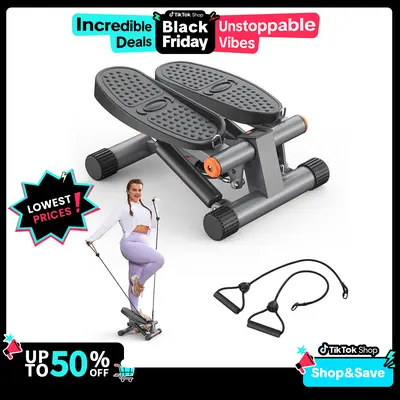 Low Impact Black orders and Gray Stepper- Great Design for at Home Workouts - Step Mac