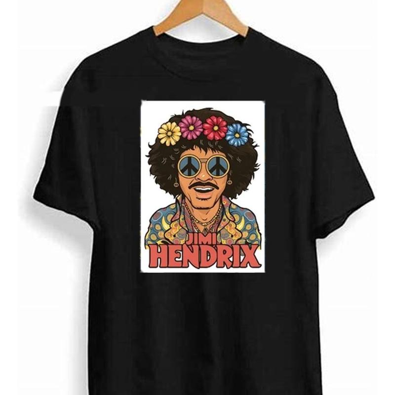 TikTok Shop: Retro Jimi Hendrix, Vintage Rock, Cotton Fabric, Gift, Funny,  Crewneck, Pullover Unisex T-shirt, Sweatshirt, Hoodie