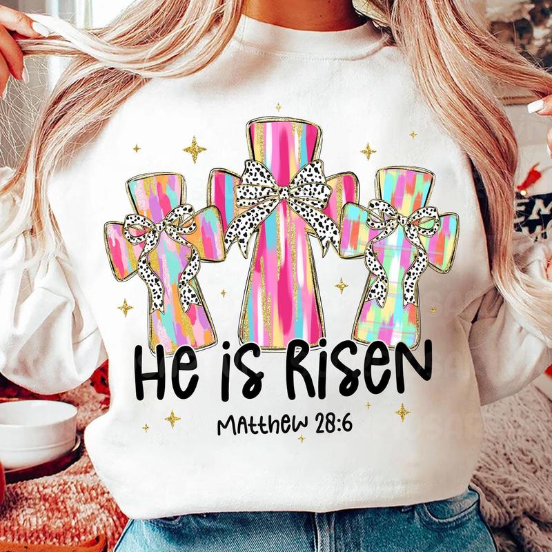 He Is Risen Matthew 28:6 Easter Celebration Christian Shirt He Is Risen Matthew 28:6 Easter Celebration Christian Shirt