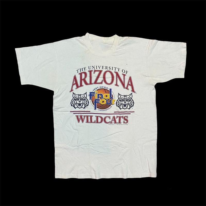 TikTok Shop: Vintage 1997 Ncaa Final Four The University of Arizona  Basketball Shirt