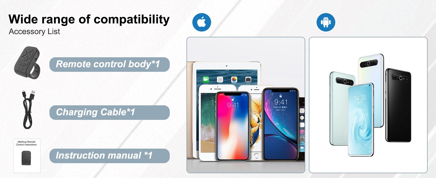 Bluetooth Scrolling Ring Remote for TikTok & More