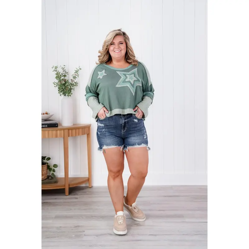Judy Blue Hot Girl Summer Dark Wash Destroyed Fray Hem Shorts 6