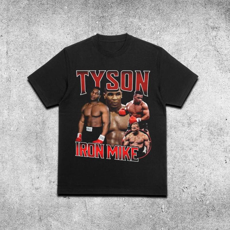 TikTok Shop T shirt Mike tyson t shirt funny t shirt mike tyson shirt mike tyson heavy cotton tee graphic shirt funny graphic tee bootleg shirt