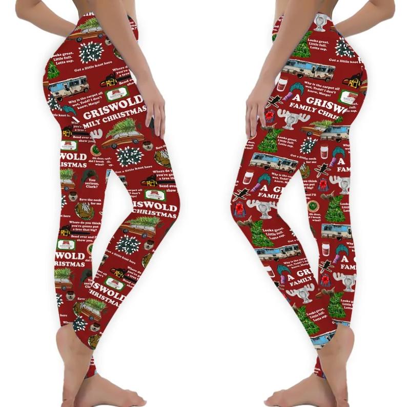 Christmas vacation leggings hotsell