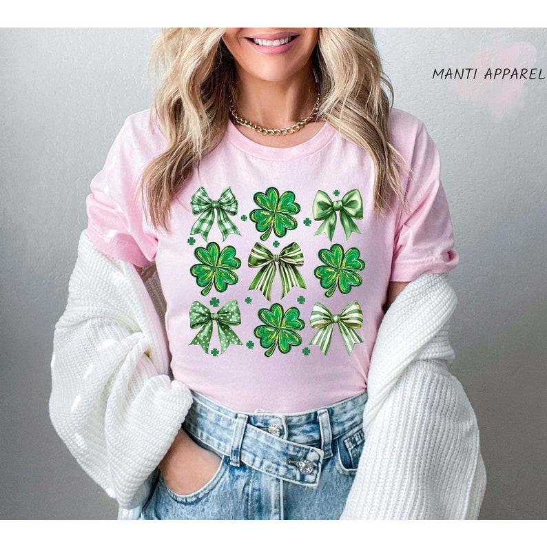 Pink Clover Embroidery Tee Pink Clover Embroidery Tee
