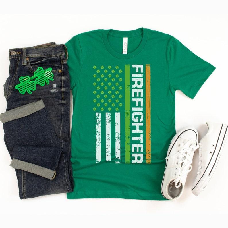 St. Patrick's Day Irish American Flag Shirt St. Patrick's Day Irish American Flag Shirt