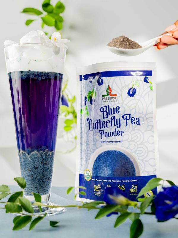 Pure Butterfly Pea Flower Powder, USDA Organic, 100% Pure Natural ...