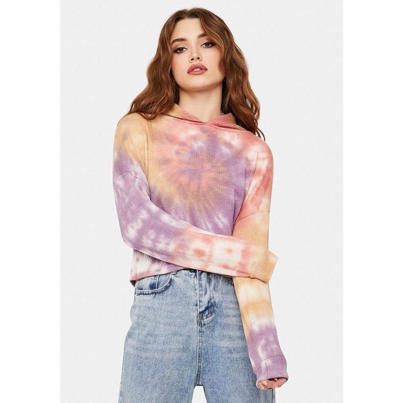 TikTok Shop Tie Dye Pullover Sweatshirt