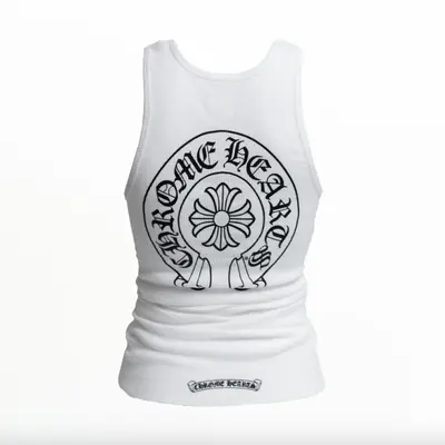 Chrome top hearts tank top