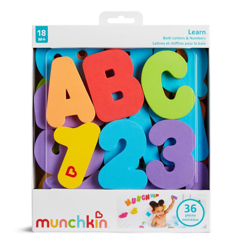 Munchkin Learn Bath Letters & Numbers, Brights, 36ct - TikTok Shop