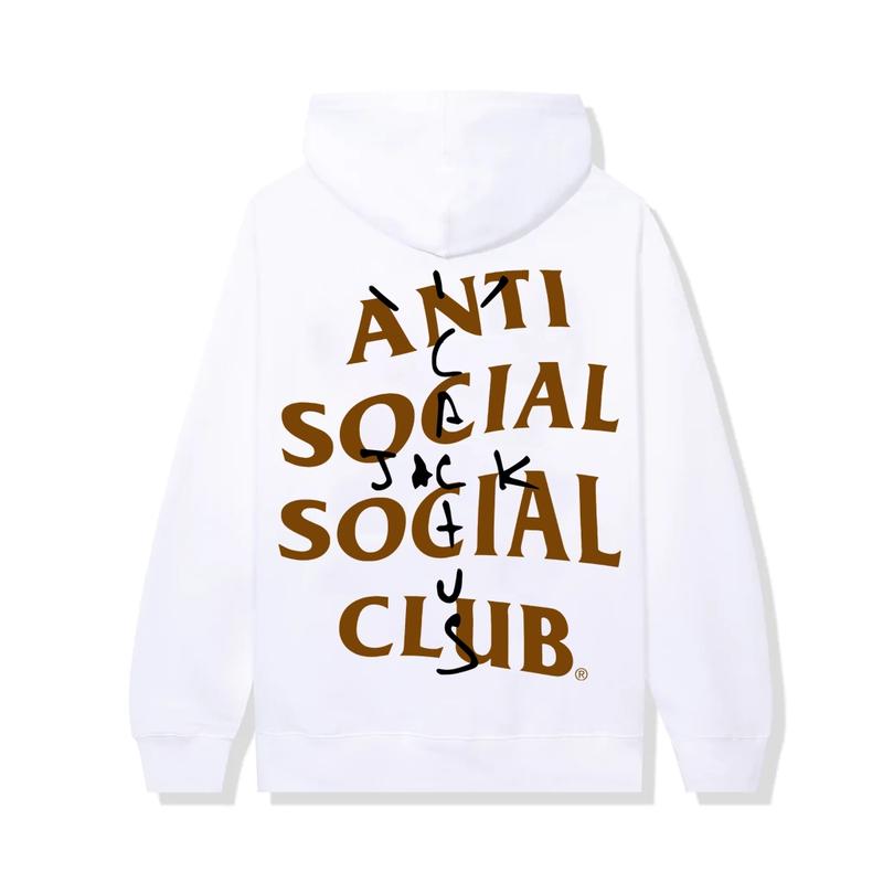 Anti fashion social white hoodie