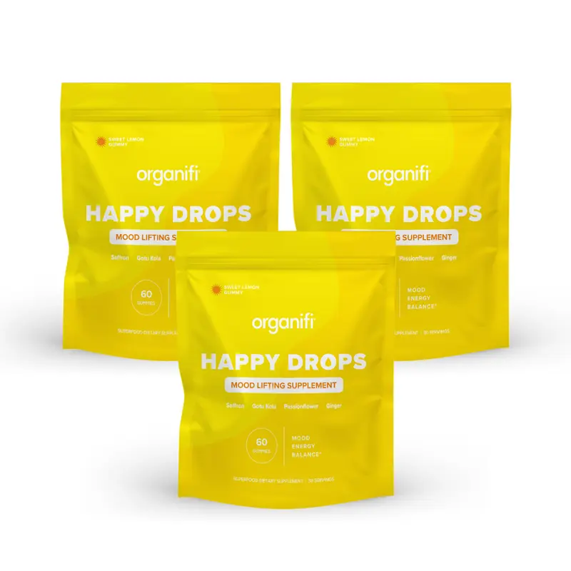 Organifi Happy Drops - Mood Lifting Gummies - Natural Dietary Edible Supplement 3