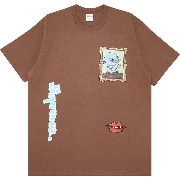 TikTok Shop: Suprem ium Gonz Portrait Tee 'Brown'