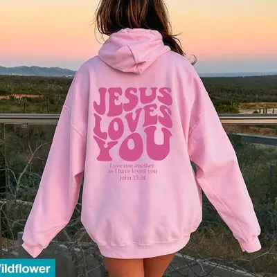 Love One Another Hoodie Jesus Christ Christian Sweatshirt Love One Another Hoodie Jesus Christ Christian Sweatshirt