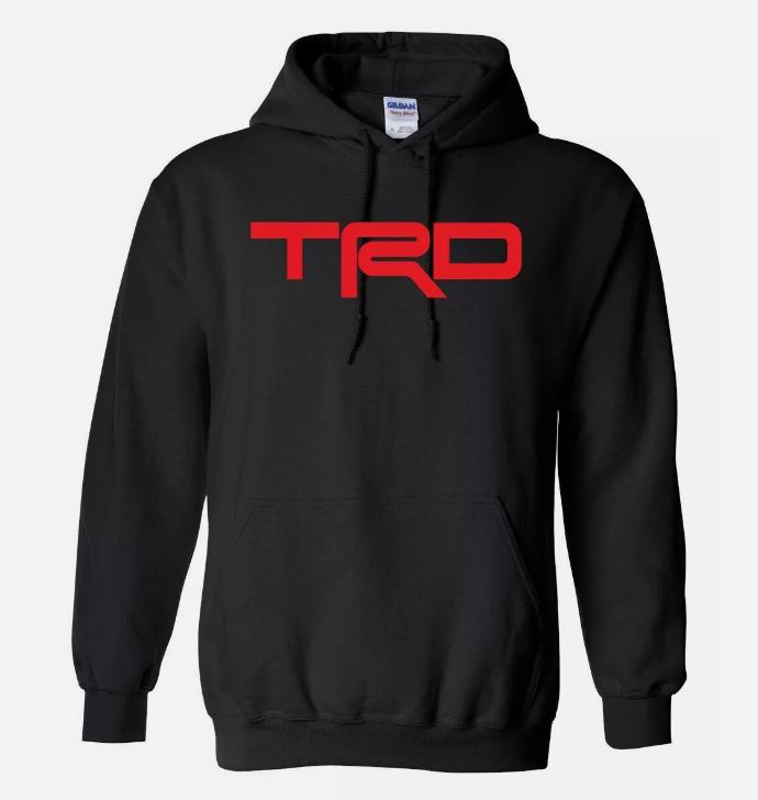 TikTok Shop TRD Toyota Hoodie Racing Development S 3XL Black RED LOGO for Men Menswear Sweaters