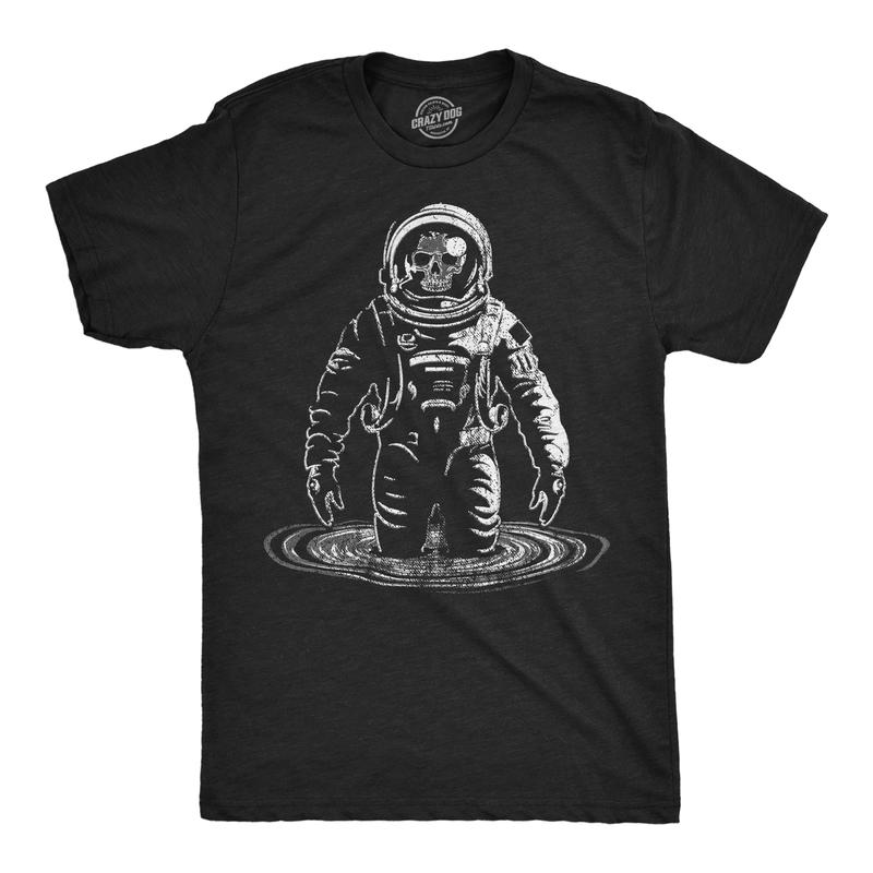 TikTok Shop Mens Funny T Shirts Skeleton Black Hole Cool Space Graphic Tee For Men Mens Funny T Shirts Cool Slimming Tees with Plus Sizes Funny Space T Shirt Novelty Tees for