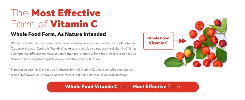Product Introduction of Organic Vitamin C Liquid | 250 mg Whole Food Vitamin C with Natural Cofactors – Supports Immune Health and Antioxidants – 96 Servings 4